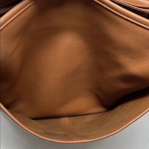 Vintage COACH 4115 Whitney Flap Crossbody Bag Brown Leather Made in USA - Picture 15 of 17
